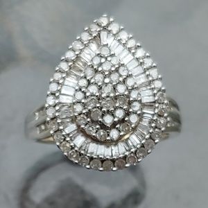 1ctw Real Diamond Sterling Silver Ring